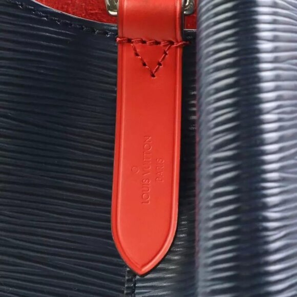 Auth LOUIS VUITTON Epi Neo Noe Handbag Shoulder Bag Navy/Red Epi Leather - Picture 16 of 16